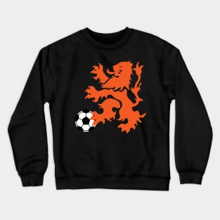 Dutch Lion with Soccer Ball Crewneck Sweatshirt